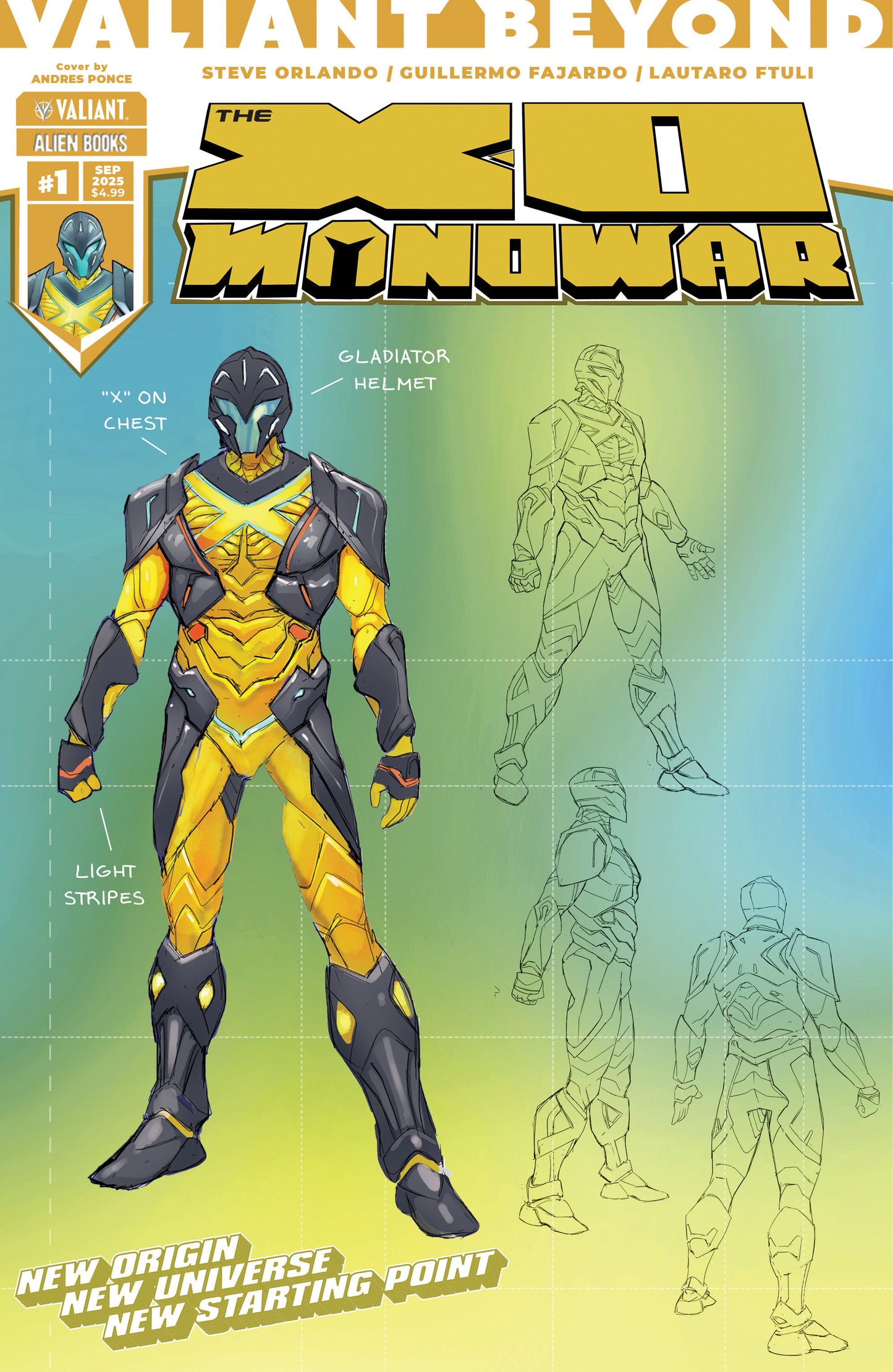 Valiant Beyond: The X O Manowar #1 Variant D (Ponce Design Variant)