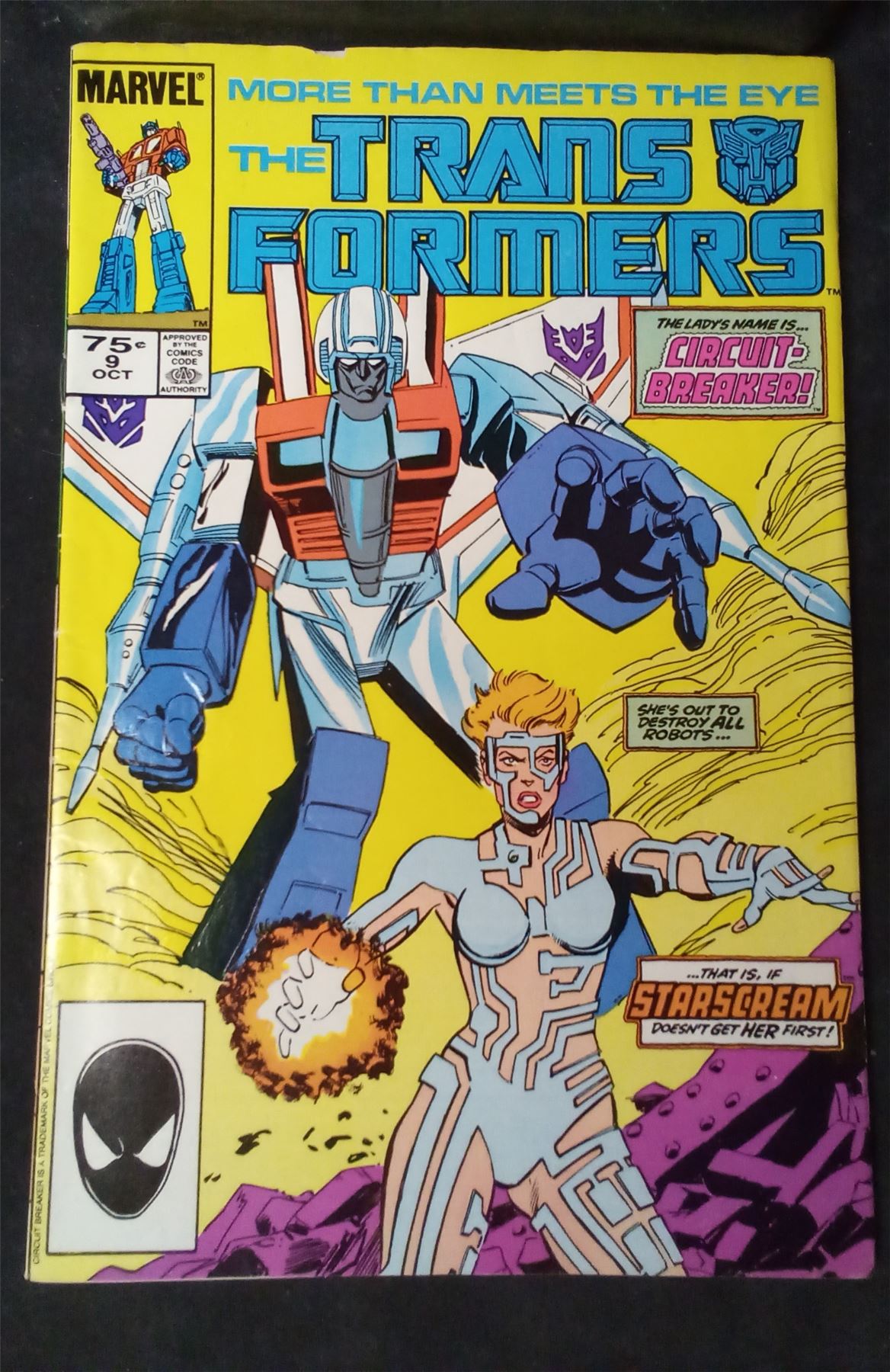 The Transformers #9 1985 marvel Comic Book