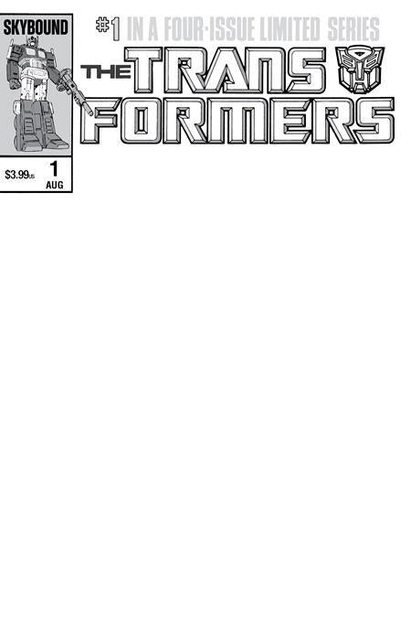 Transformers #1 40th Anniversary Edition (one Shot) Cvr C Blank Sketch Var Image Comics Comic Book