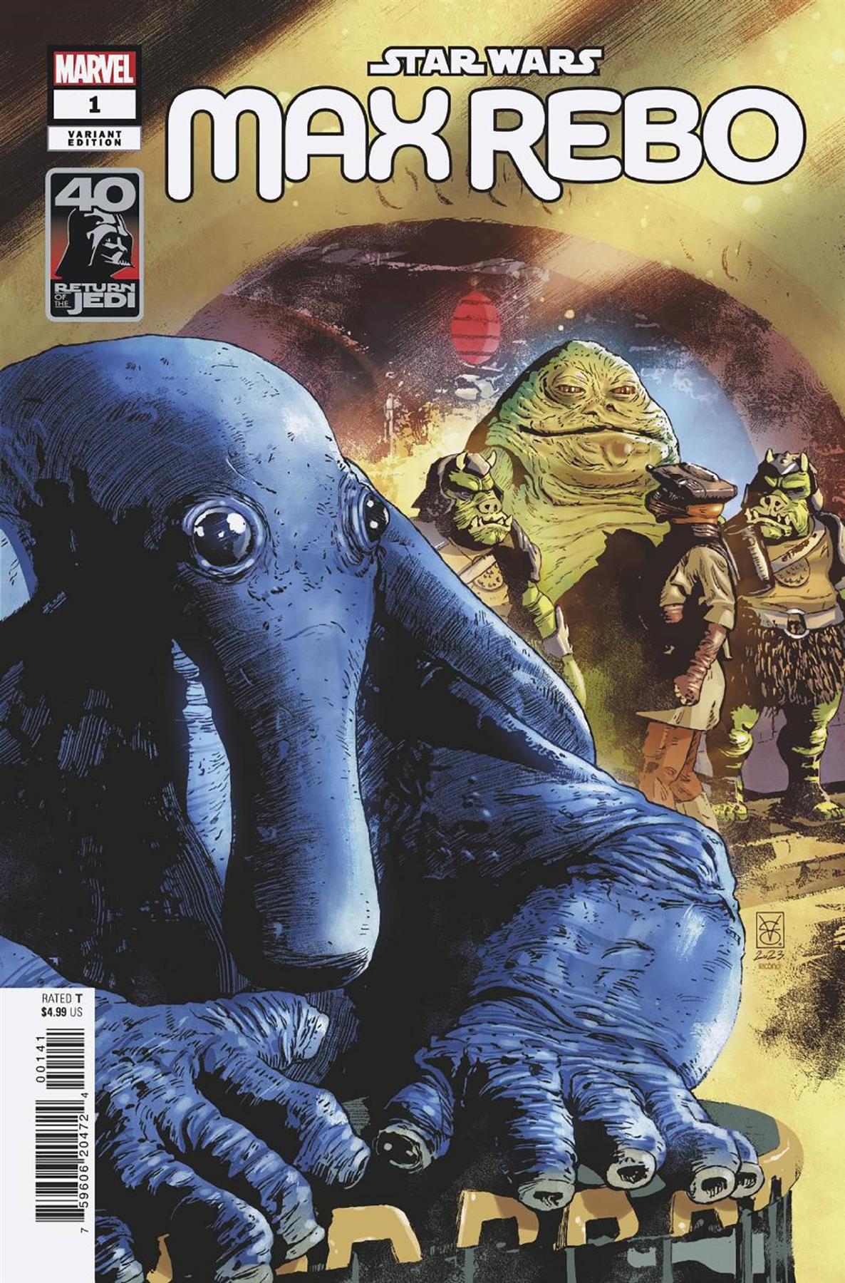 Star Wars Return Of Jedi Max Rebo #1 Giangiordano Var Marvel Prh Comic Book