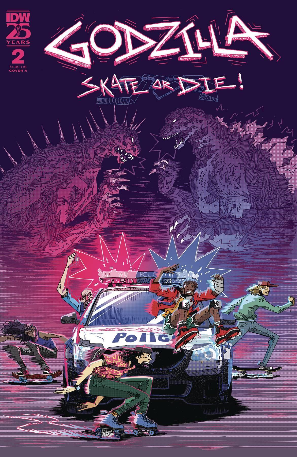 Godzilla Skate Or Die #2 Cvr A Joyce Idw-prh Comic Book