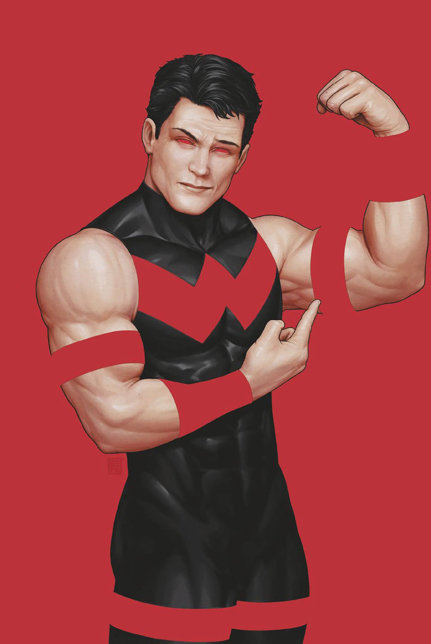 West Coast Avengers #7 John Tyler Christopher Negative Space Full Art Variant