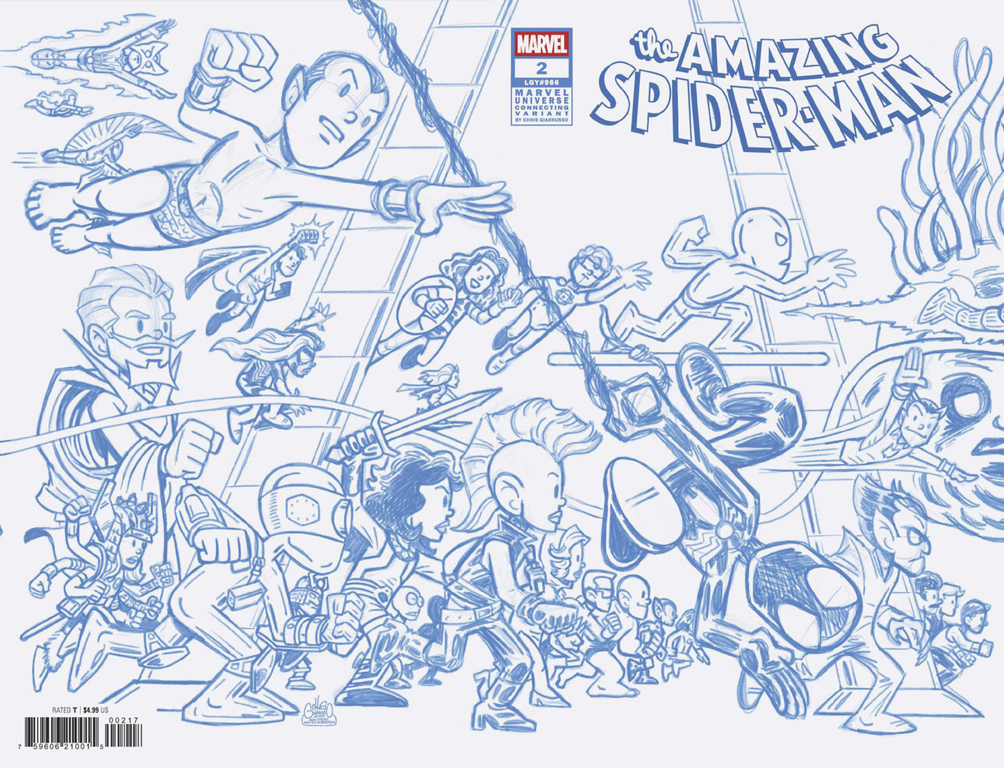 Amazing Spider-Man #2 50 Copy Variant Edition Connect Line Sketch Variant L