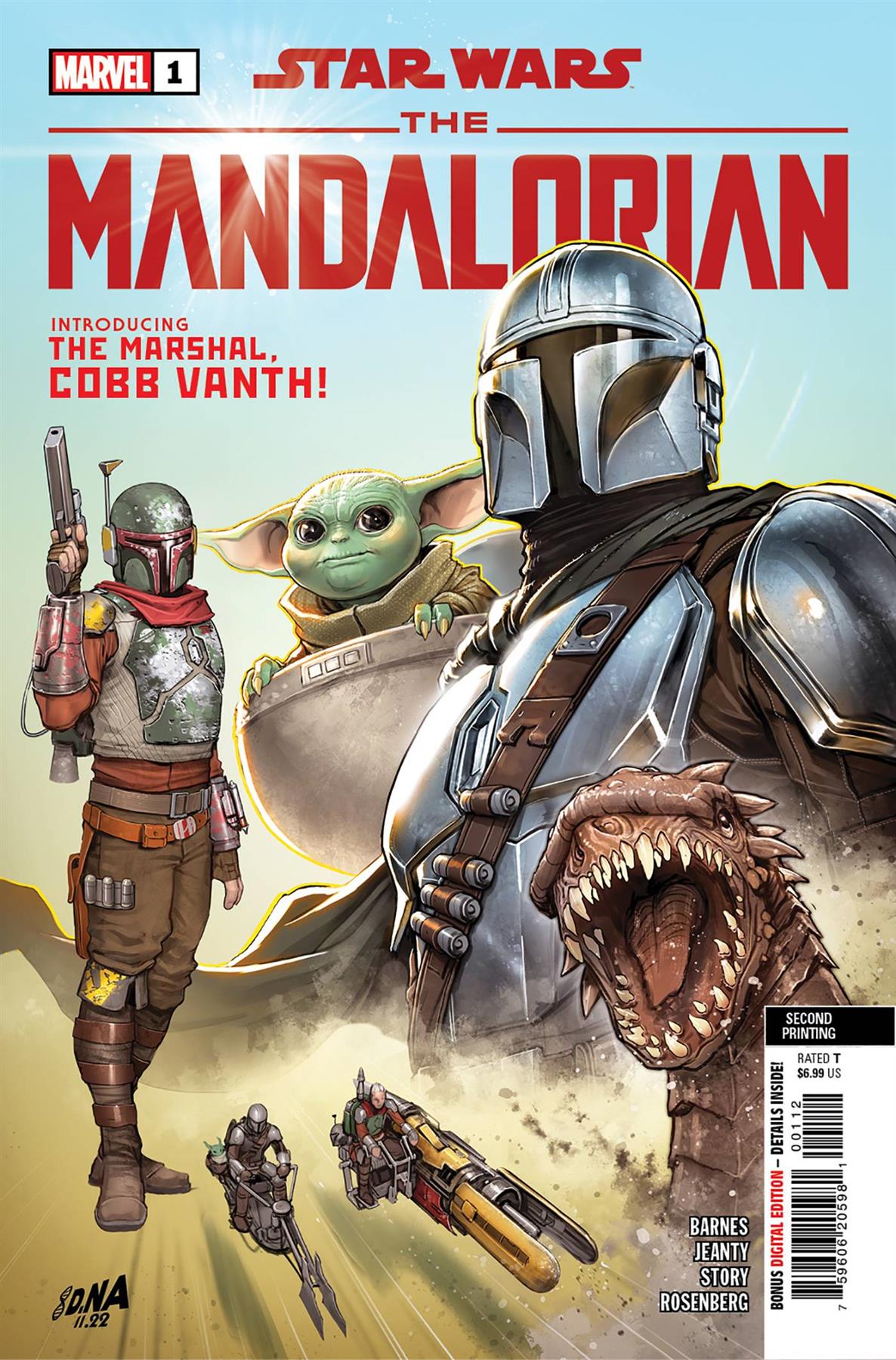 Star Wars Mandalorian 2 #1 2nd Ptg David Nakayama Var Marvel Prh Comic Book
