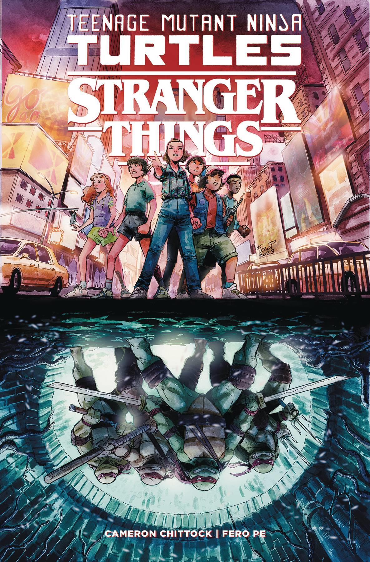 TMNT x Stranger Things Gn IDW Softcover