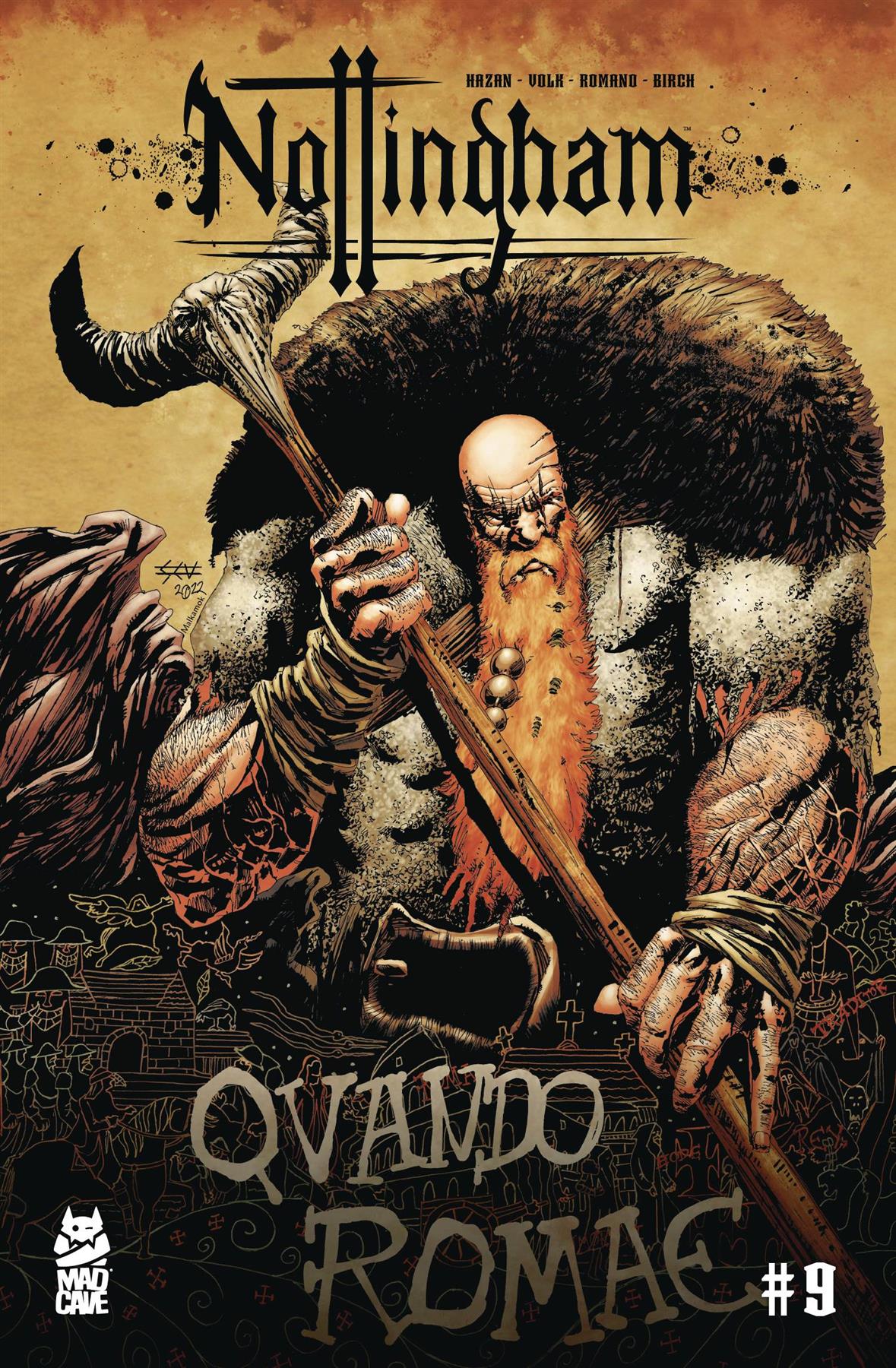 Nottingham #9 (of 10) Cvr A Volk & Romano (mr) Mad Cave Studios Comic Book