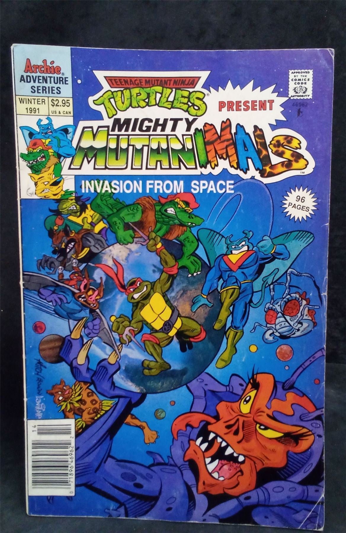 Teenage Mutant Ninja Turtles Present Mighty Mutanimals Special #1 1991 Archie Comics Comic Book