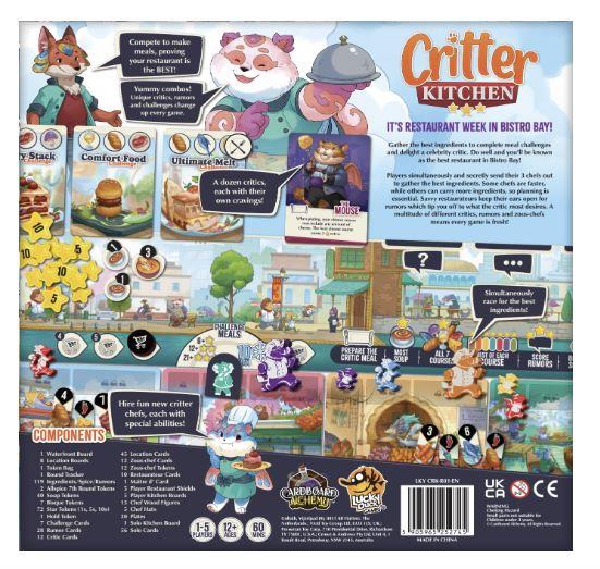 Critter Kitchen By Lucky Duck Games Board Game