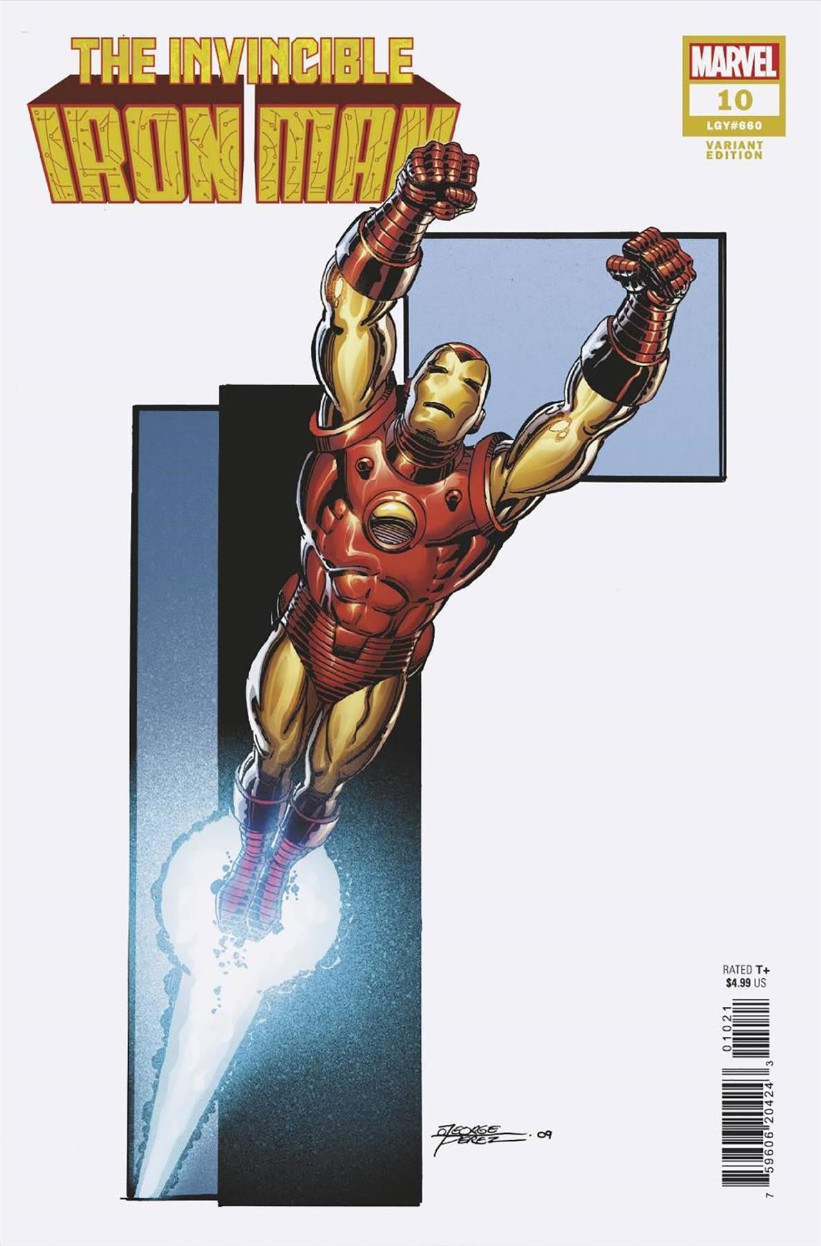 Invincible Iron Man #10 George Perez Var (George Perez Var) Marvel Prh Comic Book 2023