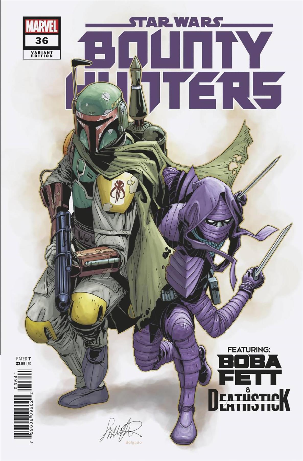 Star Wars Bounty Hunters #36 Larocca Boba Fett Death Stick V (Larocca Boba Fett Death Stick Var) Marvel Prh Comic Book 2023