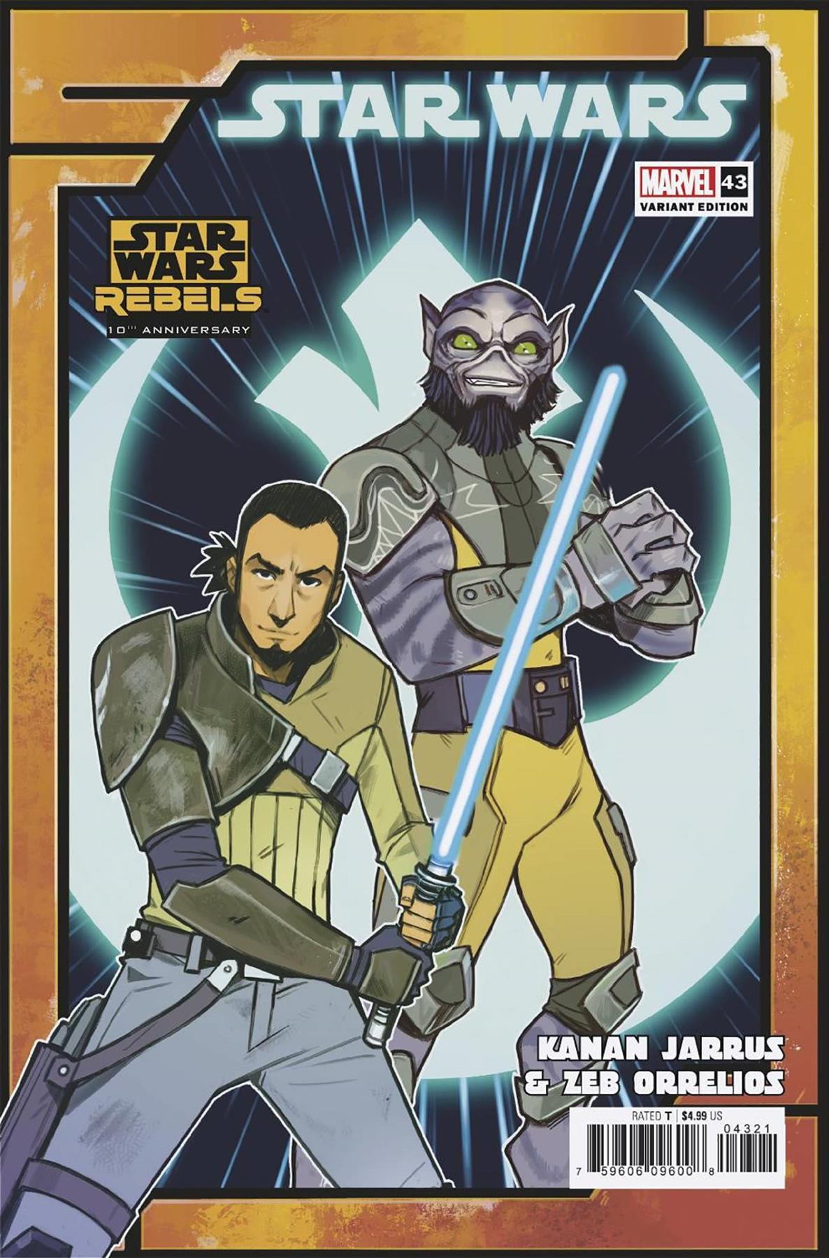 Star Wars #43 Caspar Wijngaard Rebels 10th Anniv Var Marvel Comic Book 2024