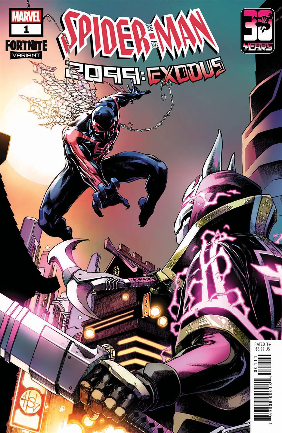 Spider-man 2099 Exodus #1 Creees Lee Fortnite Var Marvel Prh Comic Book