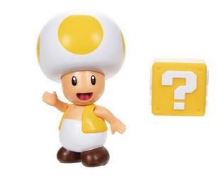 Super Mario 4in Yellow Toad Figure Wv39