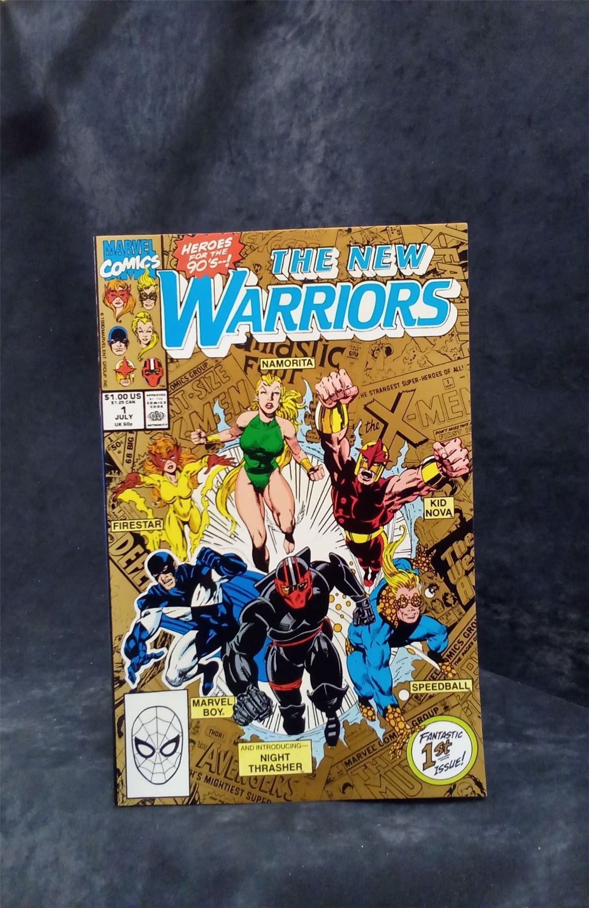 The New Warriors #1 Second Print Cover 1990 Marvel Comics Comic Book