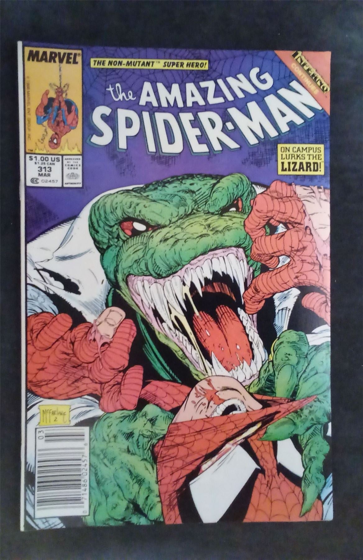 The Amazing Spider-Man #313 1989 marvel Comic Book