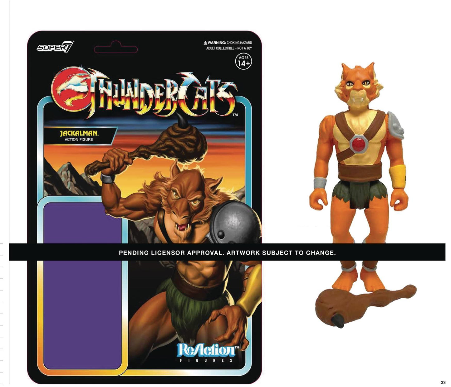 Thundercats Wave 1 Jackalman Reaction Figure