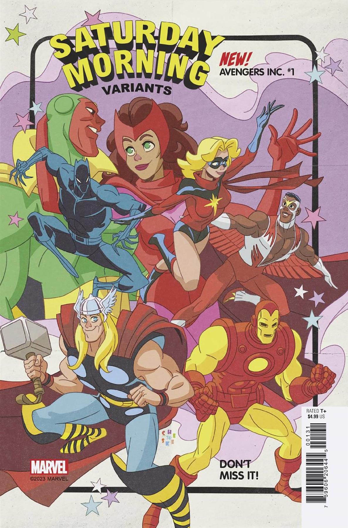Avengers Inc #1 Sean Galloway Saturday Morning Var (Sean Galloway Saturday Morning Var) Marvel Prh Comic Book 2023