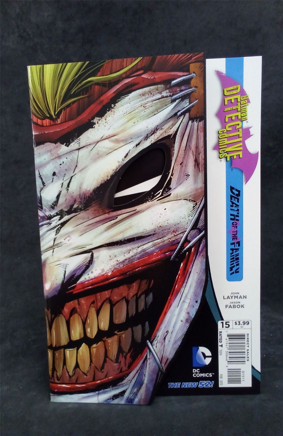 Batman #13 Die Cut Joker Mask Cover A 2012 dc-comics Comic Book