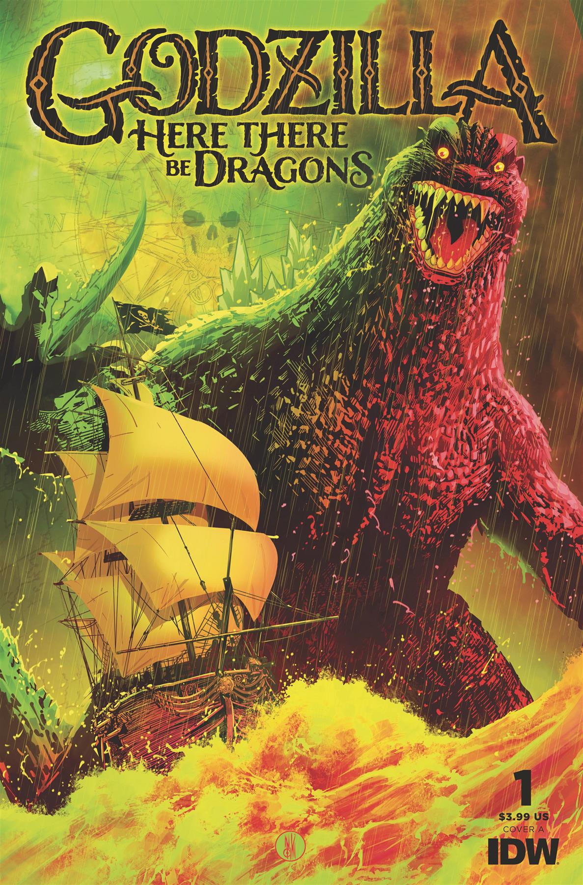 Godzilla Here There Be Dragons #1 Cvr A Miranda (Cvr A Miranda) Idw Publishing Comic Book 2023