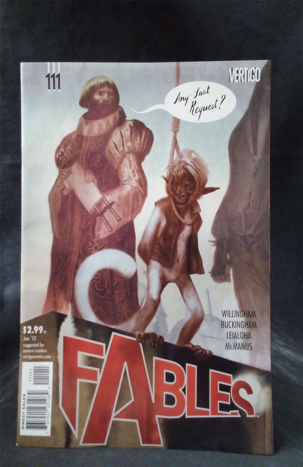 Fables #111 2012 Vertigo Comics Comic Book