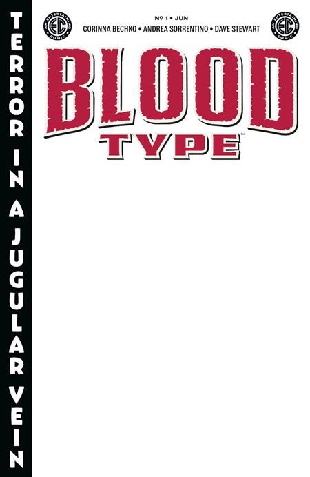 Ec Blood Type #1 (of 4) Cvr H Blank Variant Oni Press Comic Book