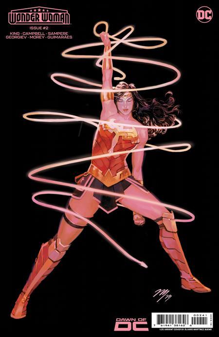 Wonder Woman #2 Cvr E Inc 1:25 Alvaro Martinez Bueno Card Stock Var DC Comics Comic Book