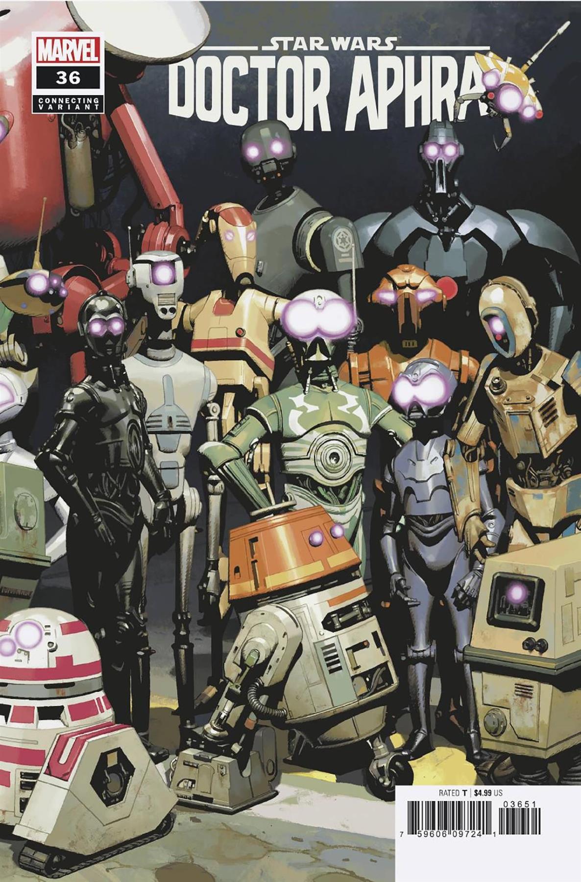 Star Wars Doctor Aphra #36 Casanovas Droids Connect Var (Casanovas Droids Connect Var) Marvel Prh Comic Book 2023