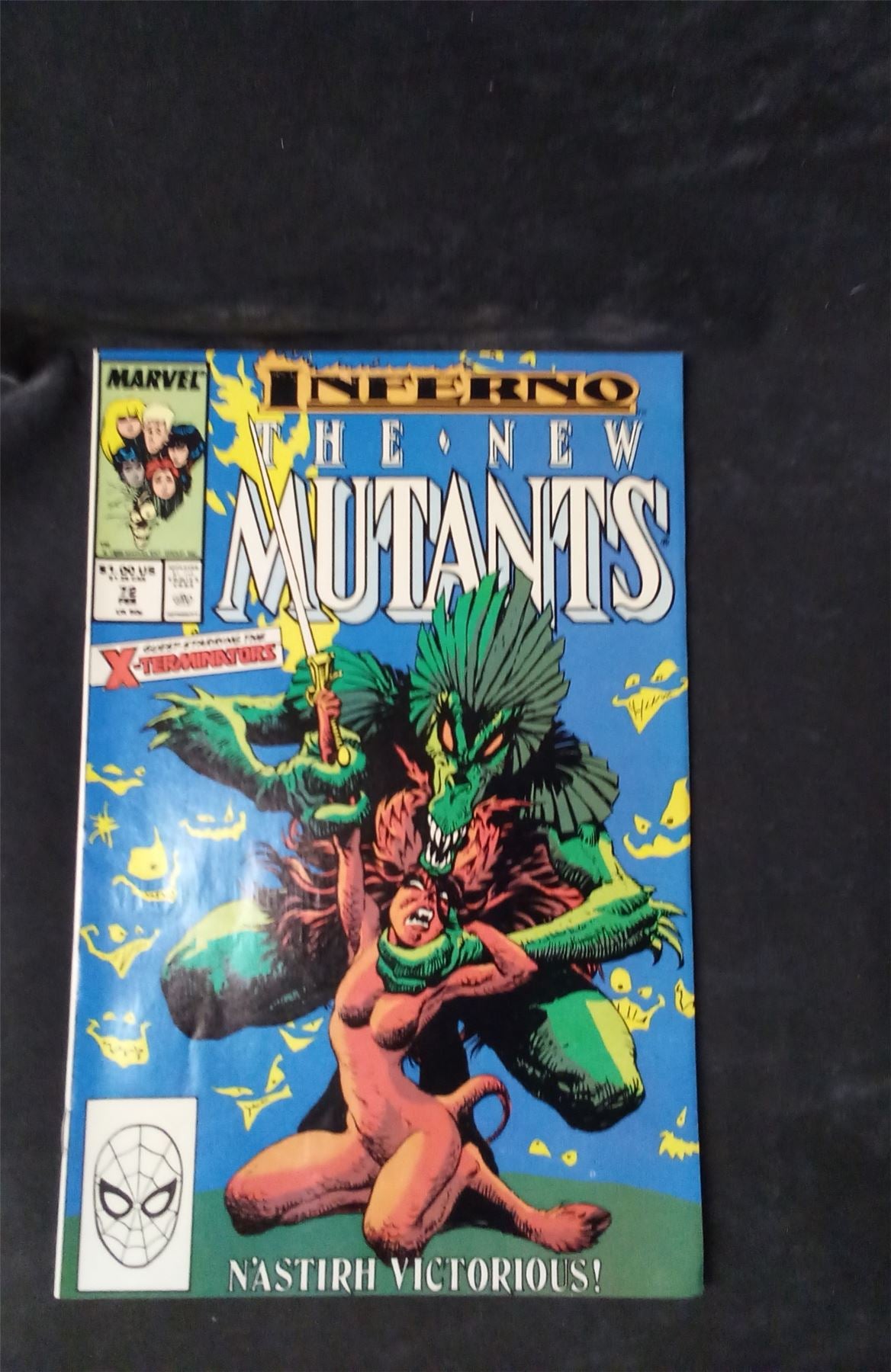 The New Mutants #72 Direct Edition 1989 marvel Comic Book