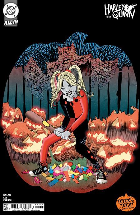 Harley Quinn #44 Cvr D Kelley Jones Trick Or Treat Card Stock Var DC Comics Comic Book