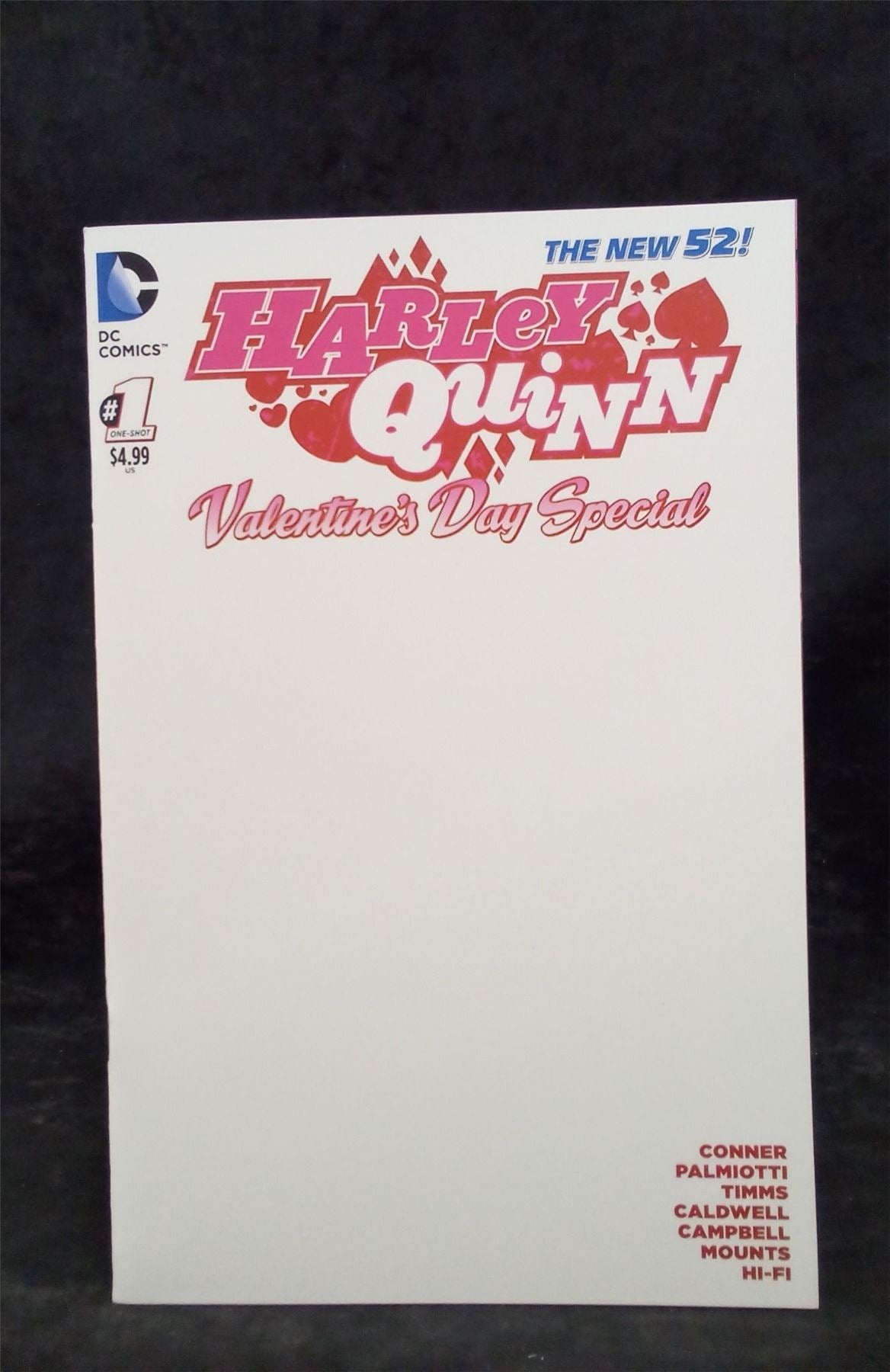 Harley Quinn Valentine's Day Special Blank Cover 2015 DC Comics Comic Book