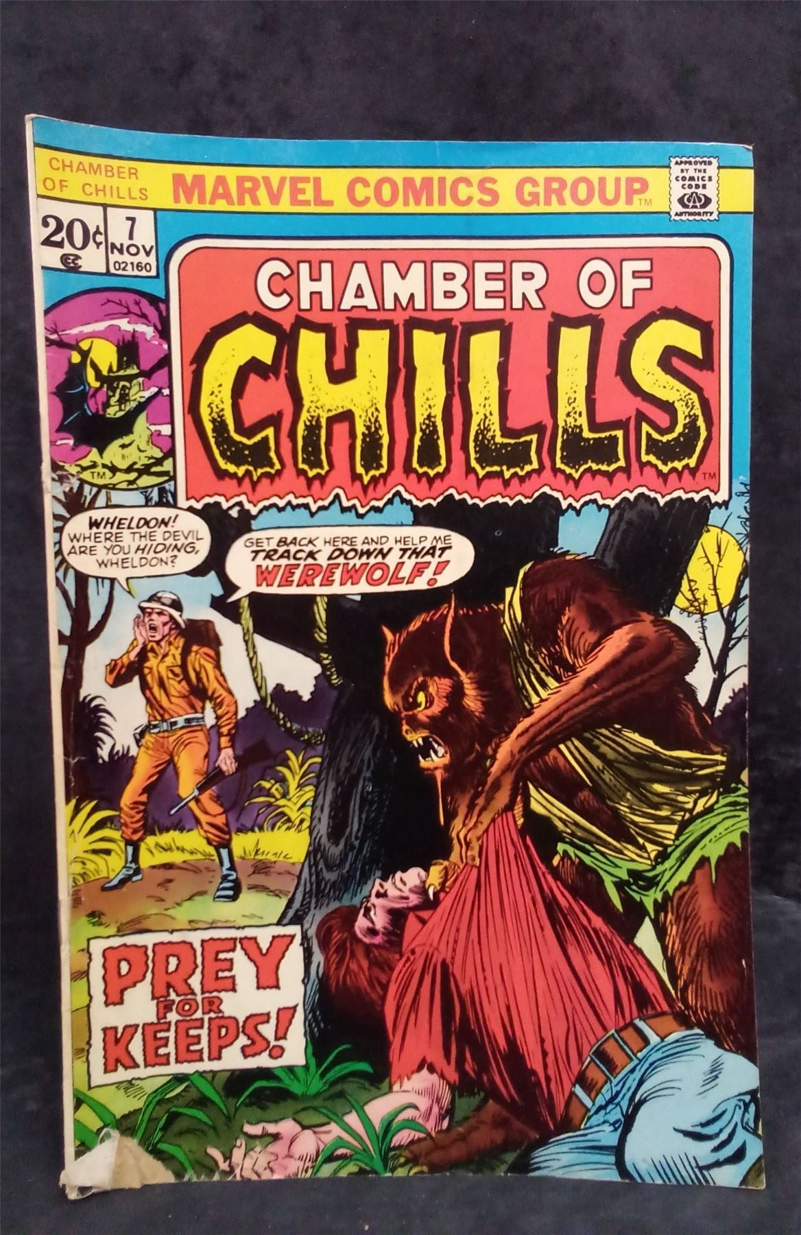 Chamber of Chills #7 1973 Marvel Comics Comic Book
