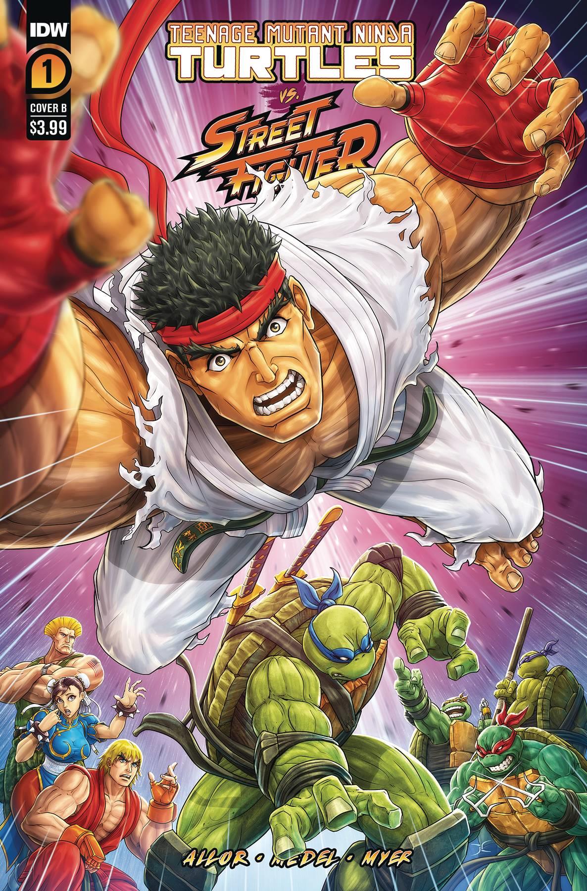 Tmnt Vs. Street Fighter #4 (of 5) Cvr B Cardy Idw-prh Comic Book
