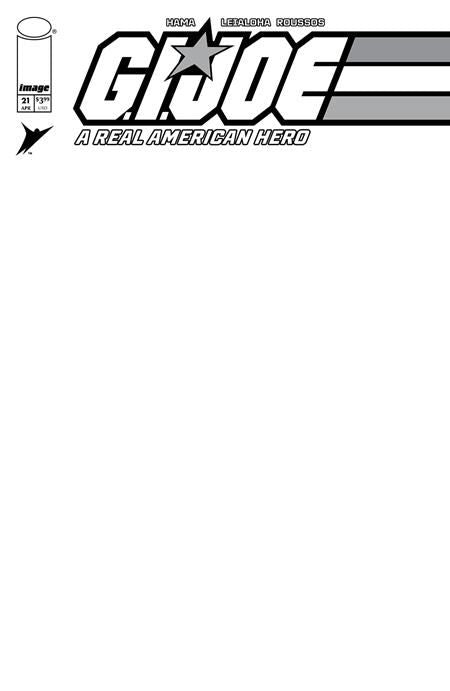 GI JOE A REAL AMERICAN HERO SILENT MISSIONS EDITION #21 CVR E BLANK SKETCH VAR Image Comics Comic Book 2025