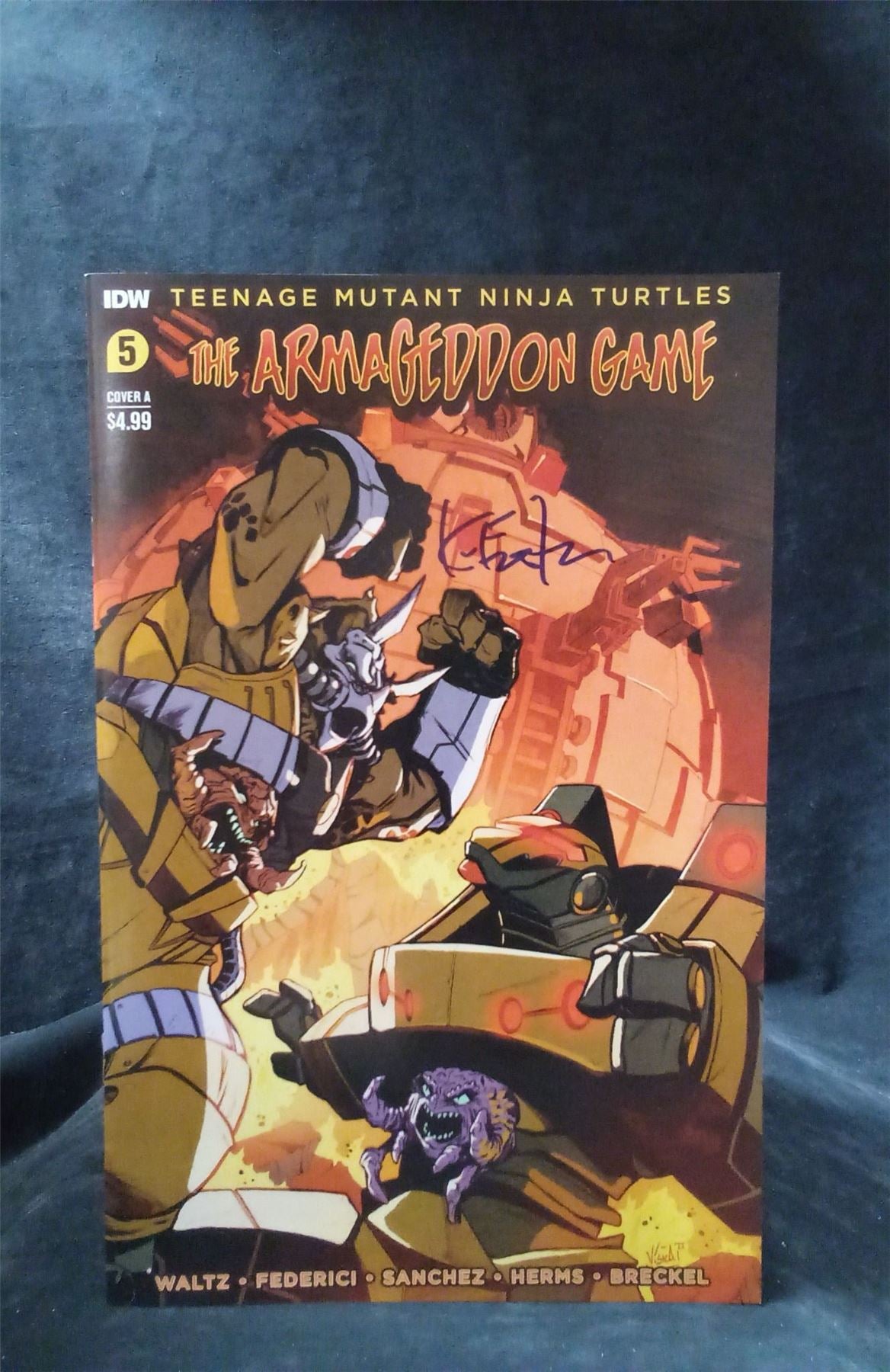 Teenage Mutant Ninja Turtles: The Armageddon Game #5 Signed: Kevin Eas –  JAF Comics