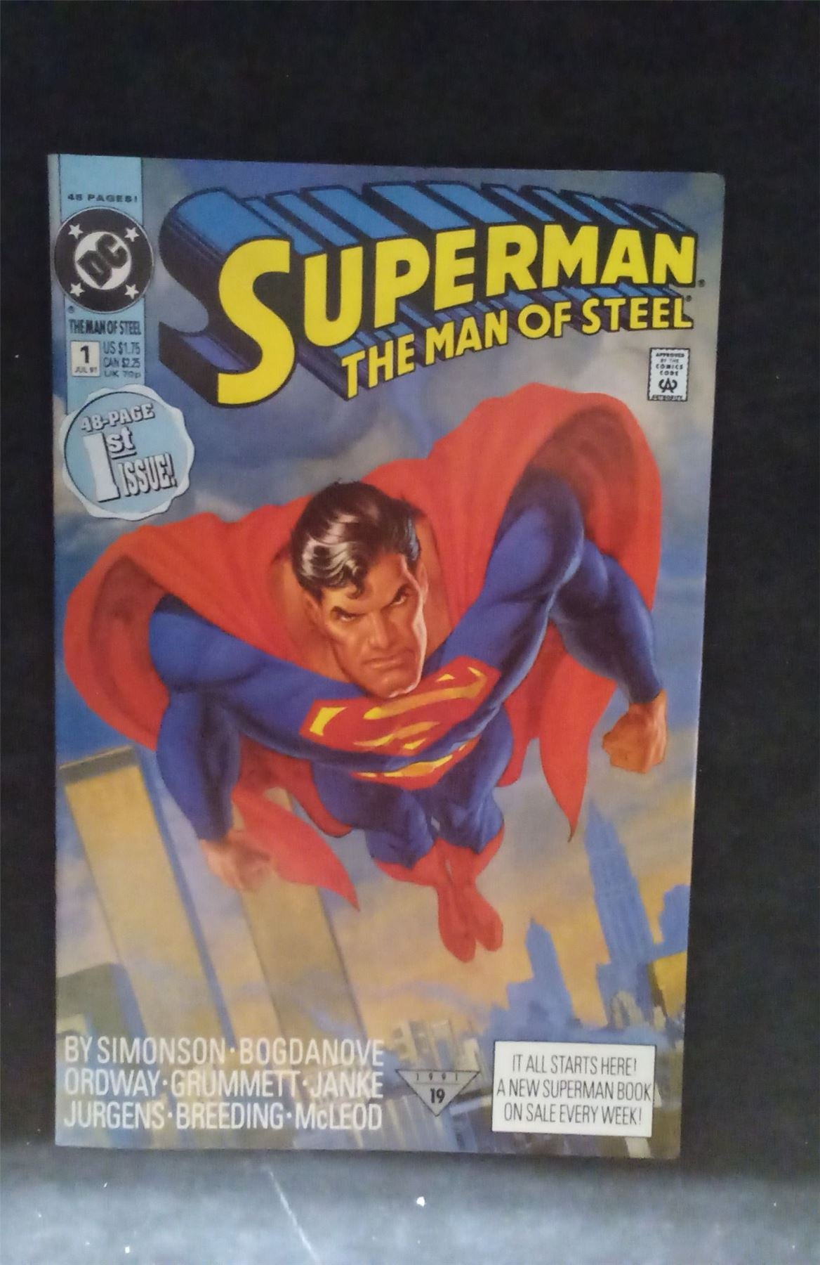 The man of steel comic books issue 1