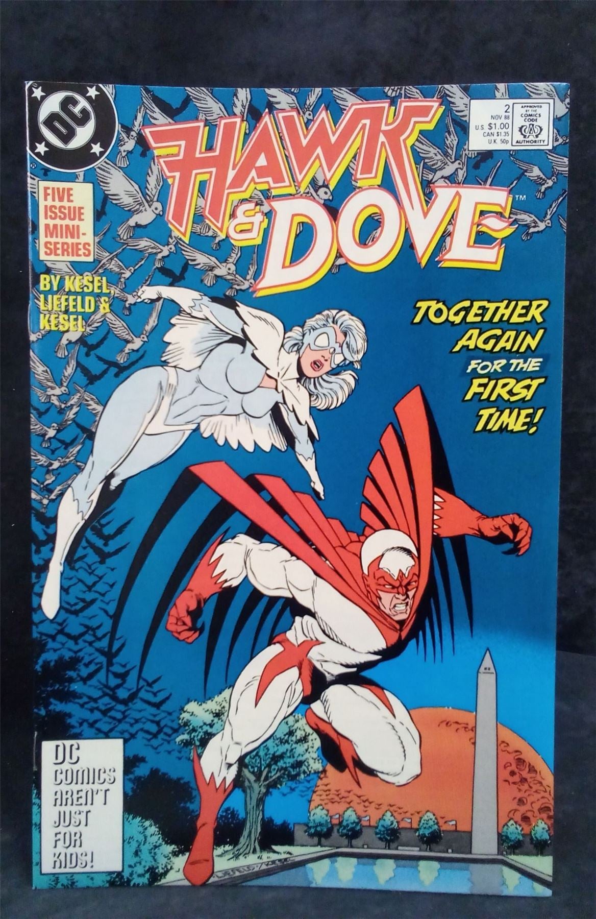 Hawk and Dove #2 Newsstand Edition 1988 DC Comics Comic Book