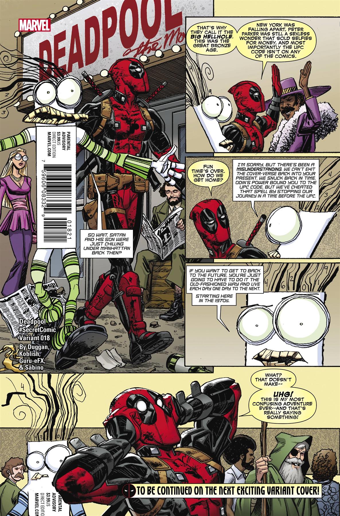 Deadpool #18 Koblish Secret Comic Var (Koblish Secret Comic Var) Marvel Comics Comic Book