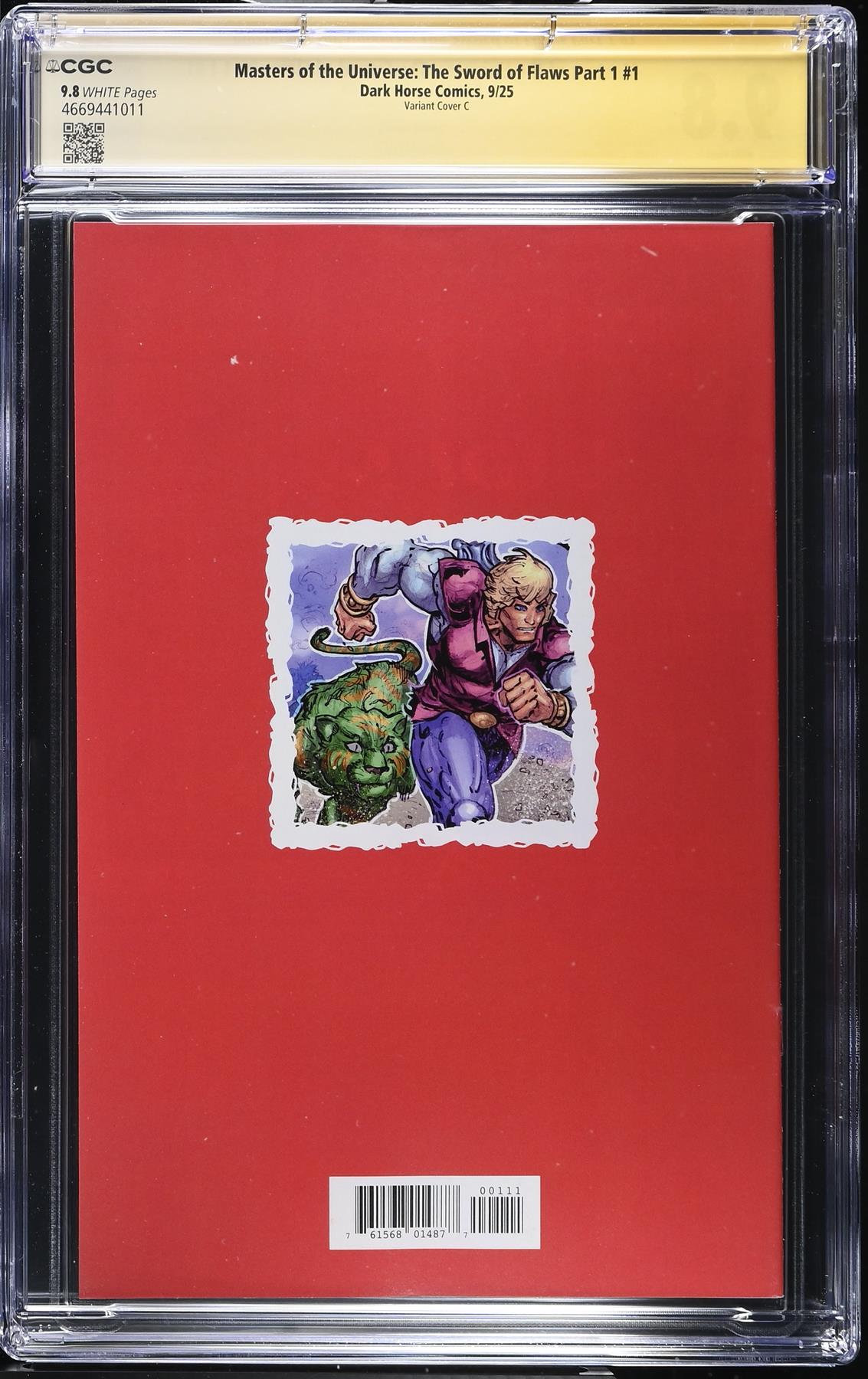 Masters of the Universe Sword of Flaws #1 JAF Exclusive SIGNED by Chris Campana CGC 9.8 Graded Comic Book