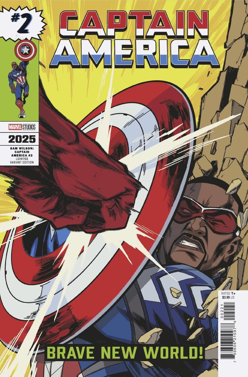 Sam Wilson Captain America #2 Randolph Var Marvel Prh Comic Book 2025