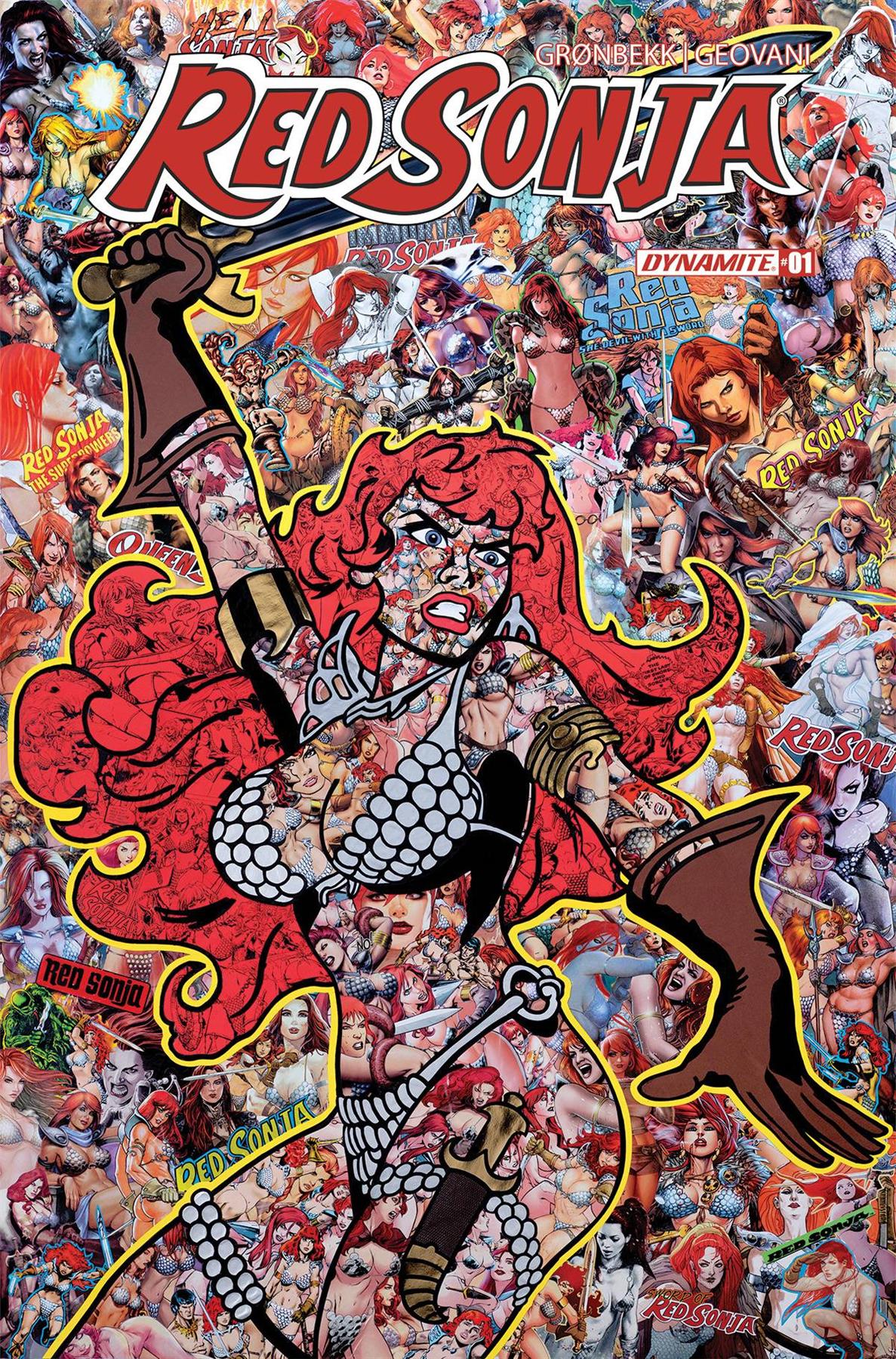 Red Sonja 2023 #1 Cvr F Collage Dynamite Comic Book