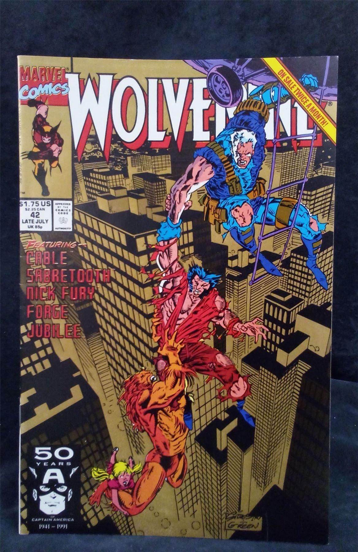 Wolverine #42 Direct Edition 1991 Marvel Comics Comic Book