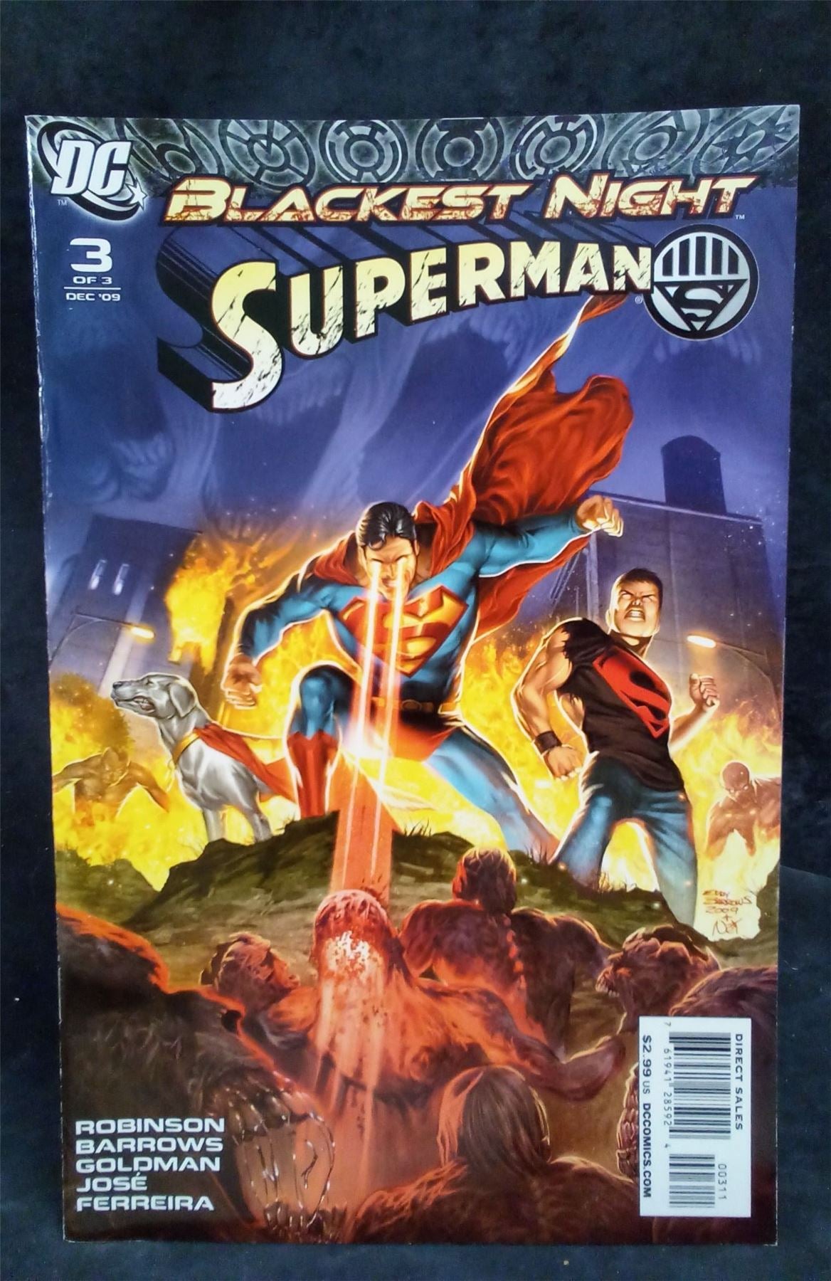 Blackest Night: Superman #3 2009 DC Comics Comic Book