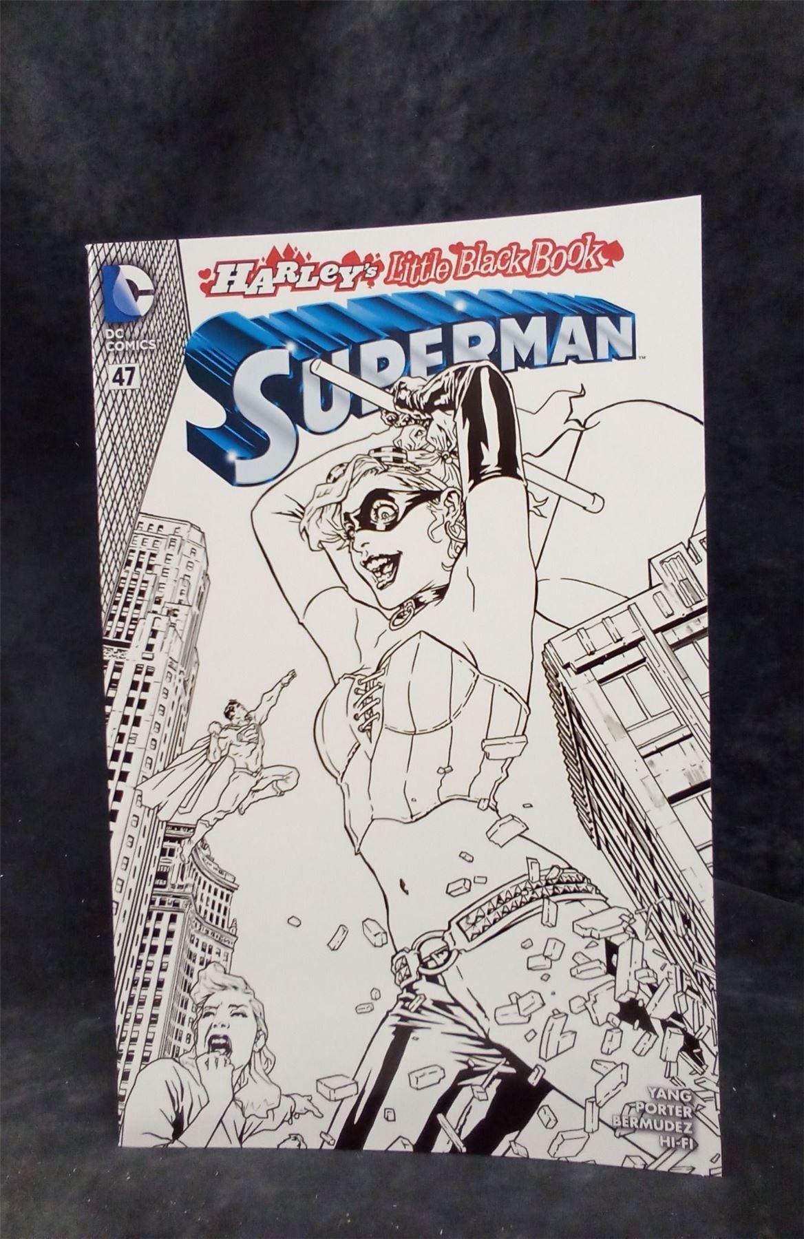 Superman #47 Bermejo Inked Cover 2016 DC Comics Comic Book