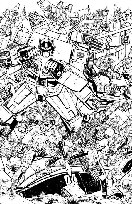 Gi Joe #23 Cvr G Tom Reilly Transformers B&w Energon Universe 3rd Anniversary Connecting Var Image Comics Comic Book