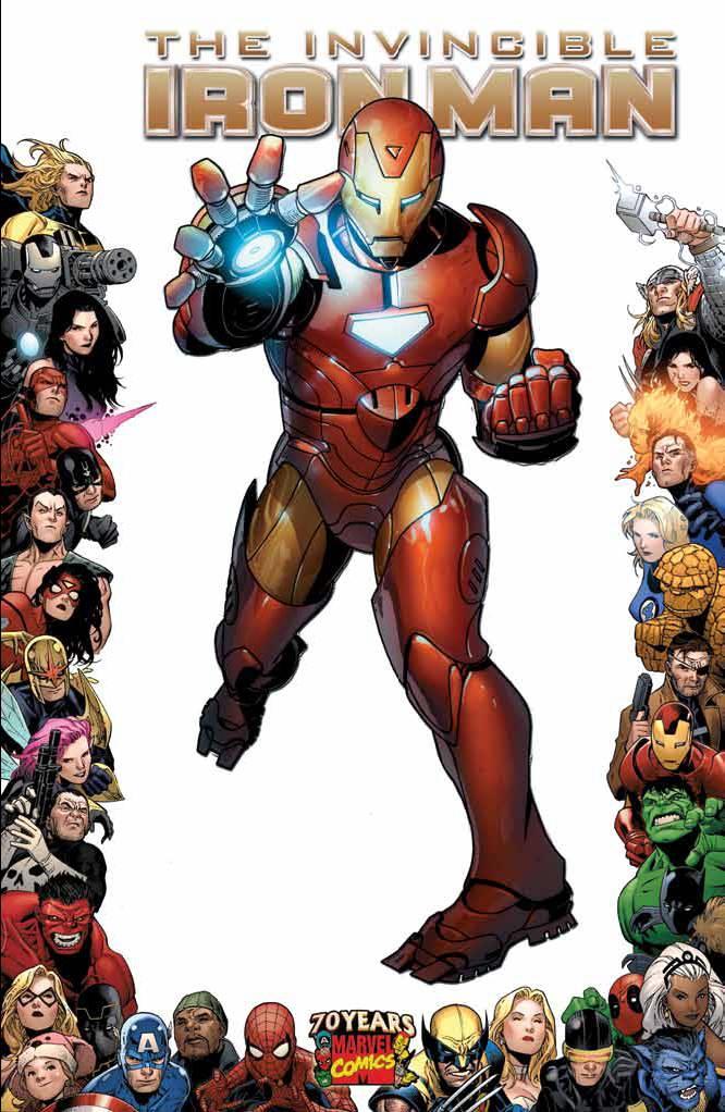 Invincible Iron Man #16 70th Anniversary Var Marvel Comics Comic Book