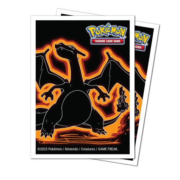 Deck Protectors: Pokemon Apex- Neon Kanto- Charizard (105ct) By Ultra•PRO