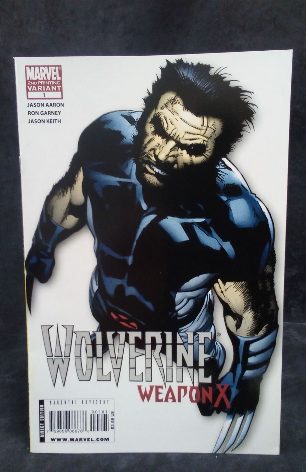 Wolverine Weapon X #1 Second Print Cover 2009 Marvel Comics Comic Book