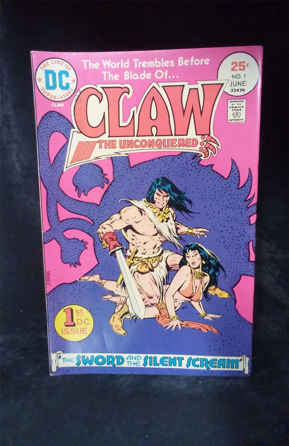 Claw the Unconquered #1 1975 DC Comics Comic Book