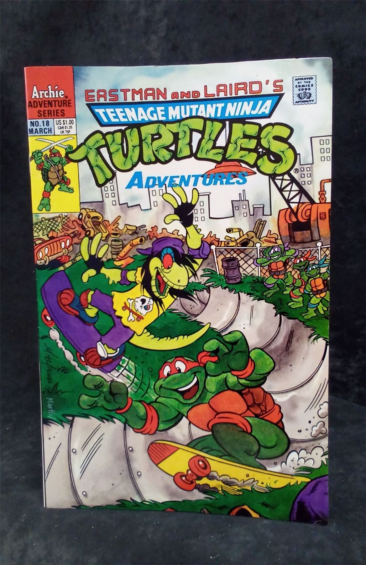 Teenage Mutant Ninja Turtles Adventures #18 1991 archie comics Comic Book