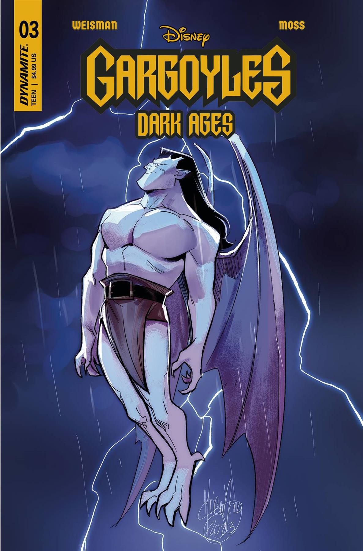 Gargoyles Dark Ages #3 Cvr C Andolfo Dynamite Comic Book